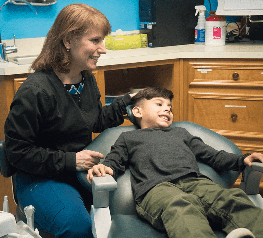 child getting dental exam and cleaning in waco, tx